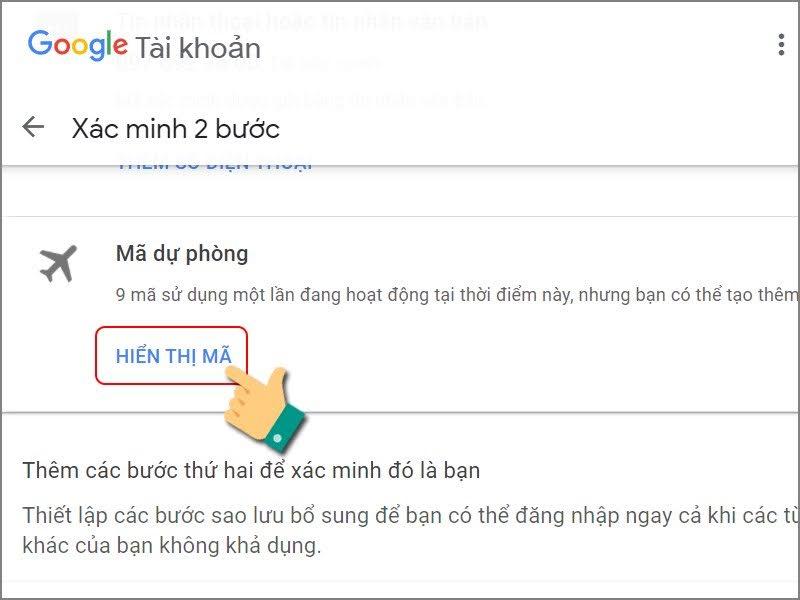 Mã dự phòng Gmail: Giải pháp thiết yếu cho tài khoản Gmail doanh nghiệp