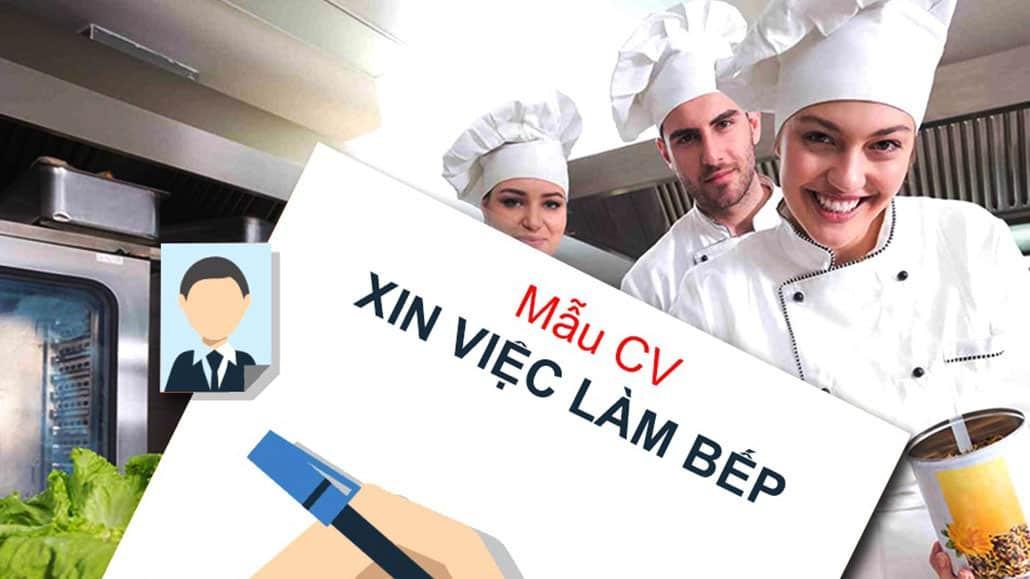 Mẫu cv xin việc làm bếp