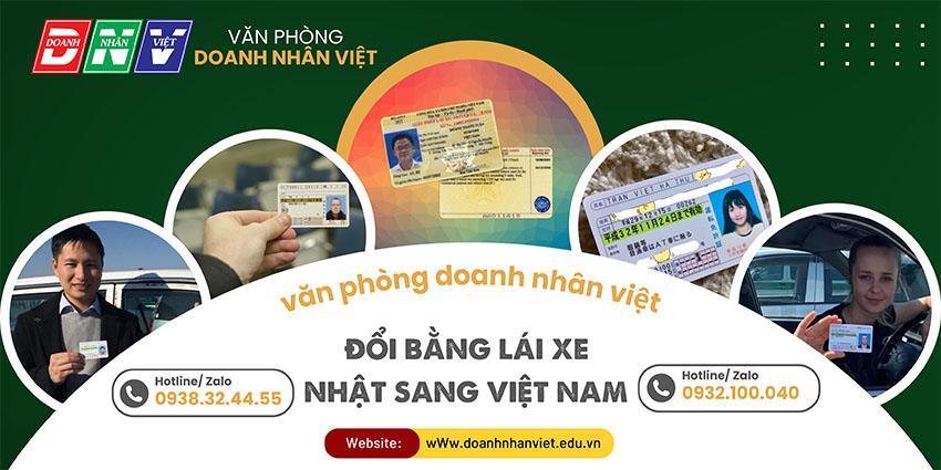 Đổi bằng lái xe Nhật sang Việt Nam