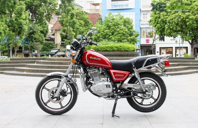 Chi tiết côn tay giá rẻ Suzuki GN125 2017 vang bóng một thời ảnh 1