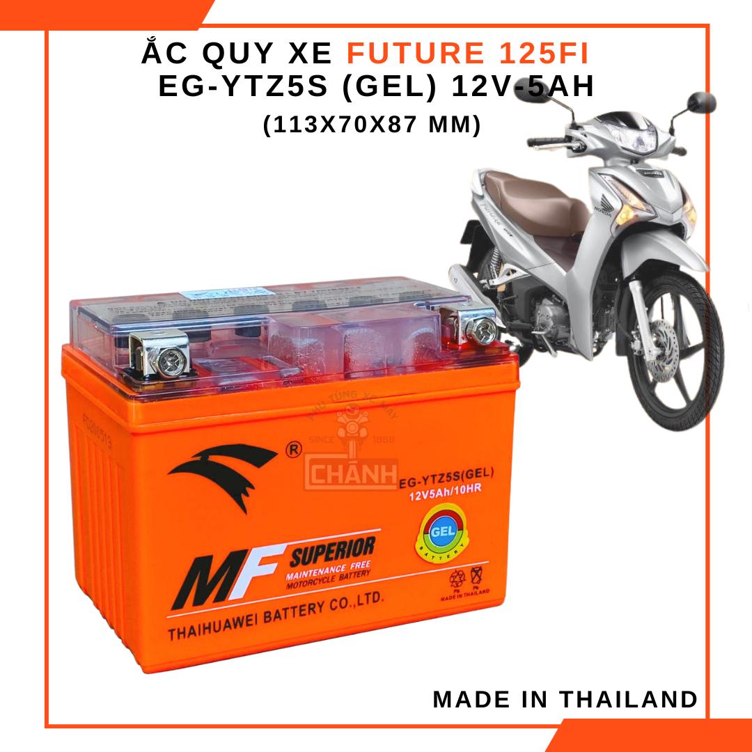 Ắc quy xe Future 125 fi chính hãng Eagle Thái Lan 12V-5ah