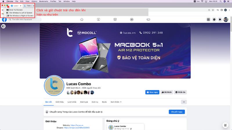 4 Bước chia đôi màn hình MacBook