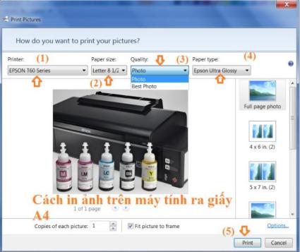 Cách In Ảnh Trên Máy In Màu Sao Cho Đẹp