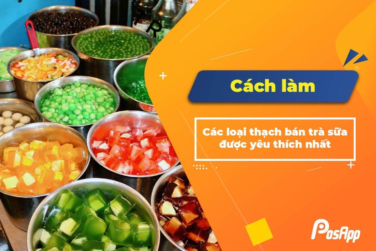 các loại thạch bán trà sữa