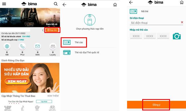 Hướng dẫn nạp thẻ cào Vietnamobile qua 3 cách siêu dễ