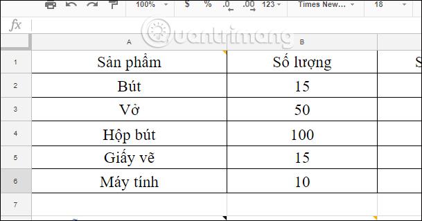 Khoanh vùng dữ liệu cần làm