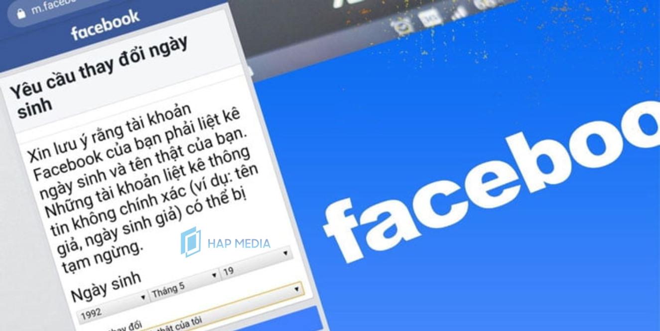 Thôn tin về ngày tháng năm sinh trên Facebook (Hình minh họa)