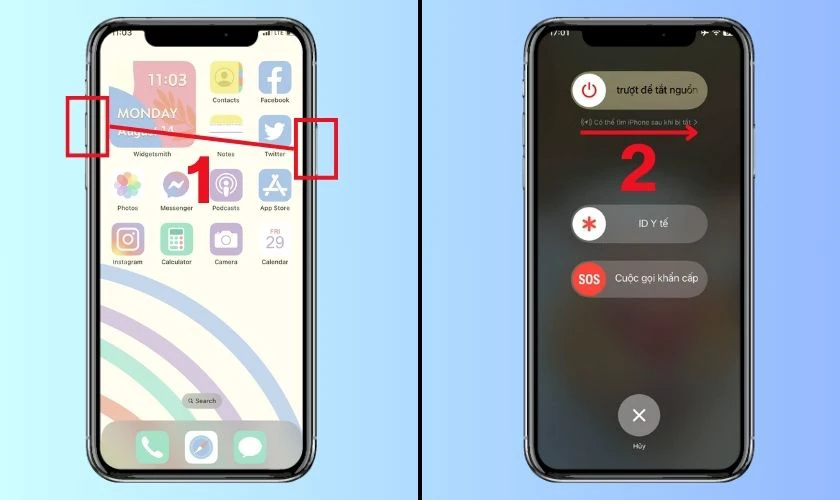 Cách tắt nguồn điện thoại iPhone 12/ iPhone 12 Pro Max bằng nút nguồn