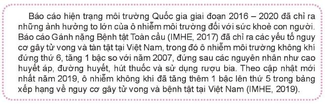 Bài 5. Bảo vệ môi trường và tài nguyên thiên nhiên - SGK GDCD 8 Kết nối tri thức