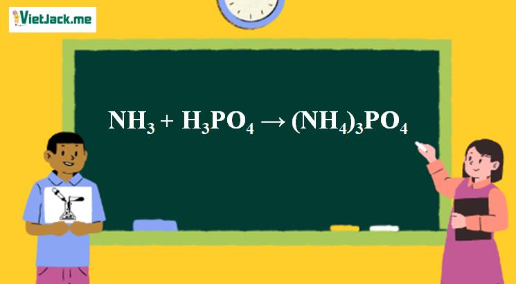 NH3 + H3PO4 → (NH4)3PO4 l NH3 ra (NH4)3PO4