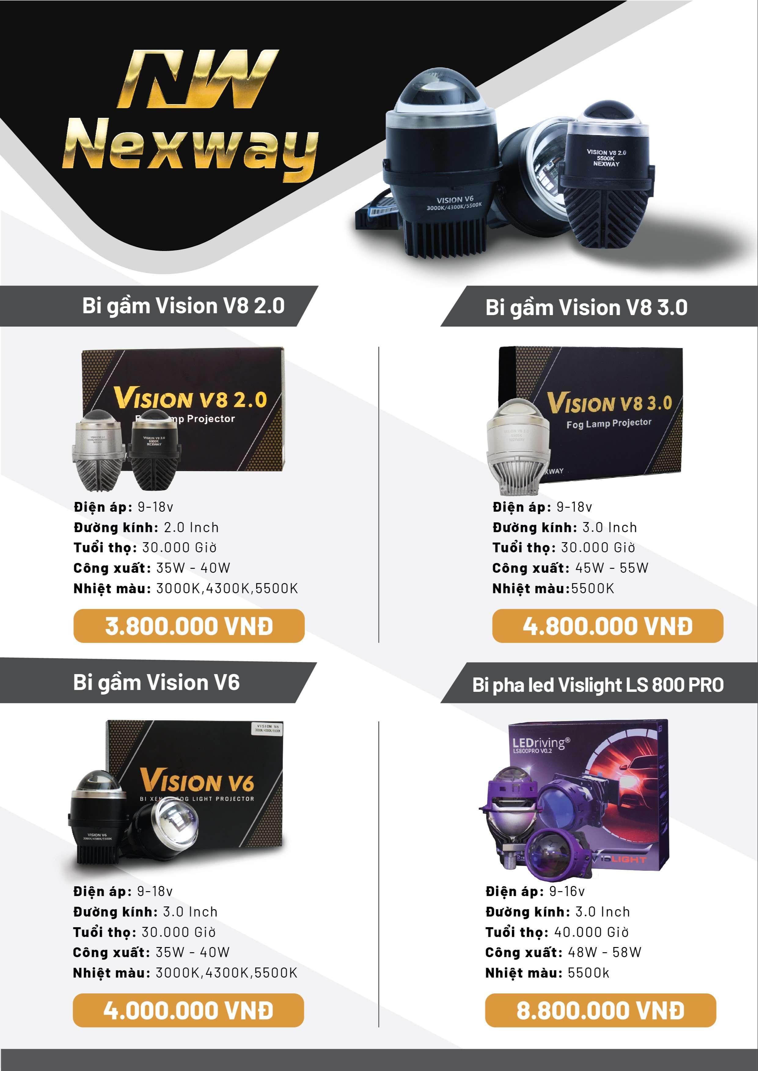 Đèn bi gầm Led Vision V8 2.0