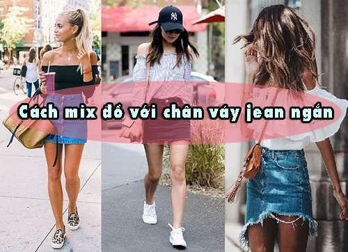 Gợi ý 14 cách mix đồ với chân váy jean ngắn cho mùa hè thêm năng động