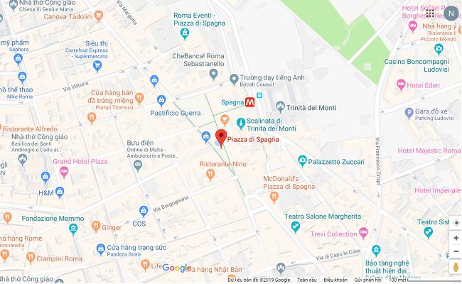 Quảng trường Tây Ban Nha – nơi hội tụ văn hóa thú vị giữa lòng Rome