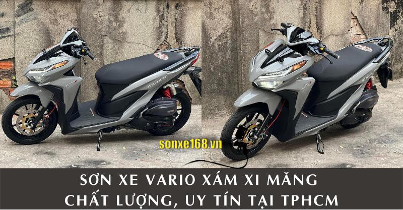 Sơn Xe Vario Xám Xi Măng Tại Sơn Xe 168