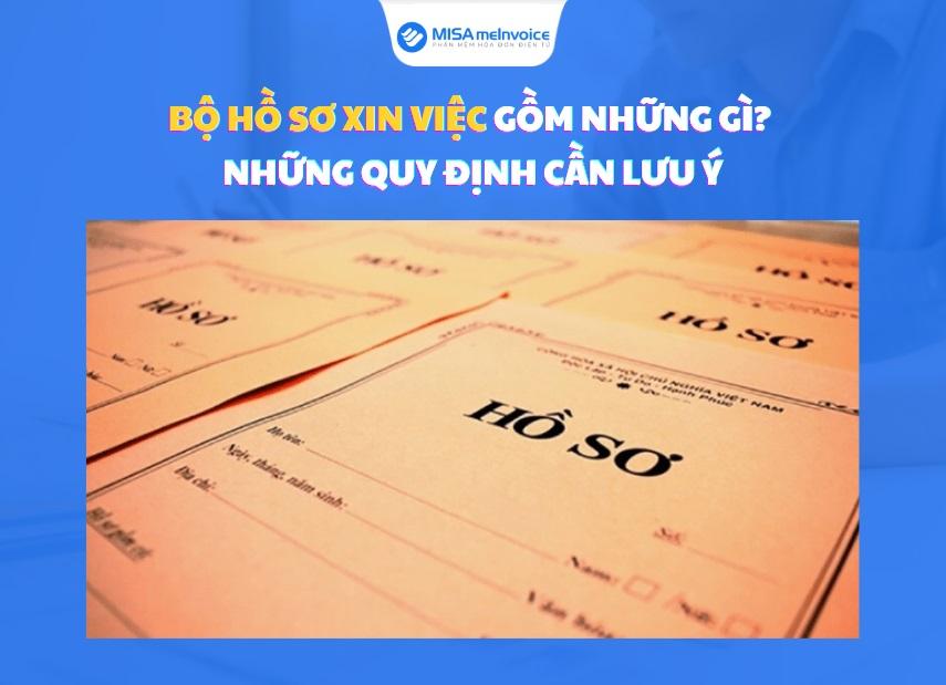 hồ sơ xin việc gồm những gì