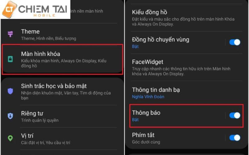 cai dat hien thi tin nhan tren android