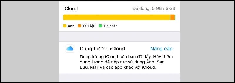 Khi nào cần mua thêm dung lượng iCloud trên iPhone