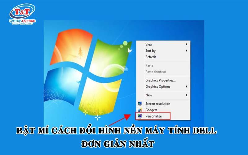 Bật mí cách đổi hình nền máy tính Dell đơn giản nhất