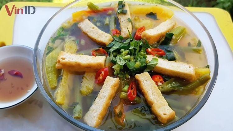 Canh chua chay bạc hà