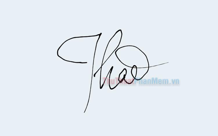 Chữ ký đẹp tên Thảo - Sự hoàn hảo trong nét viết