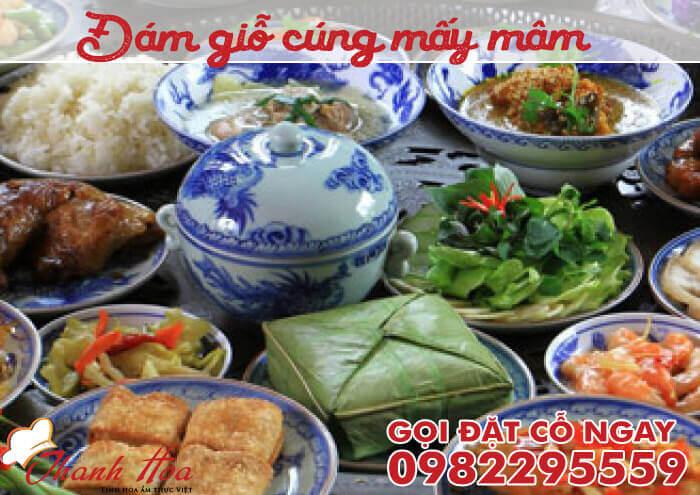 Đám giỗ cúng mấy mâm - thực đơn mâm cỗ cúng Hà Nội tại nấu cỗ thanh hoa 0982.295.559