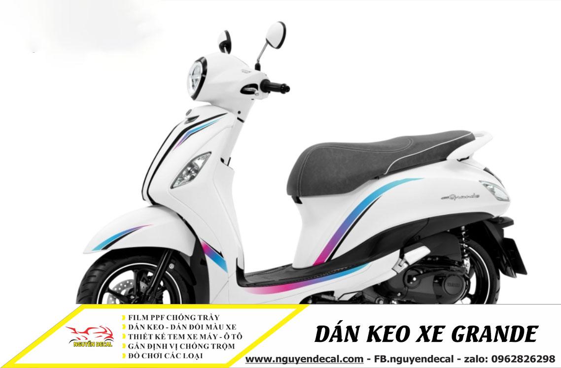 Dán keo xe Grande đẹp