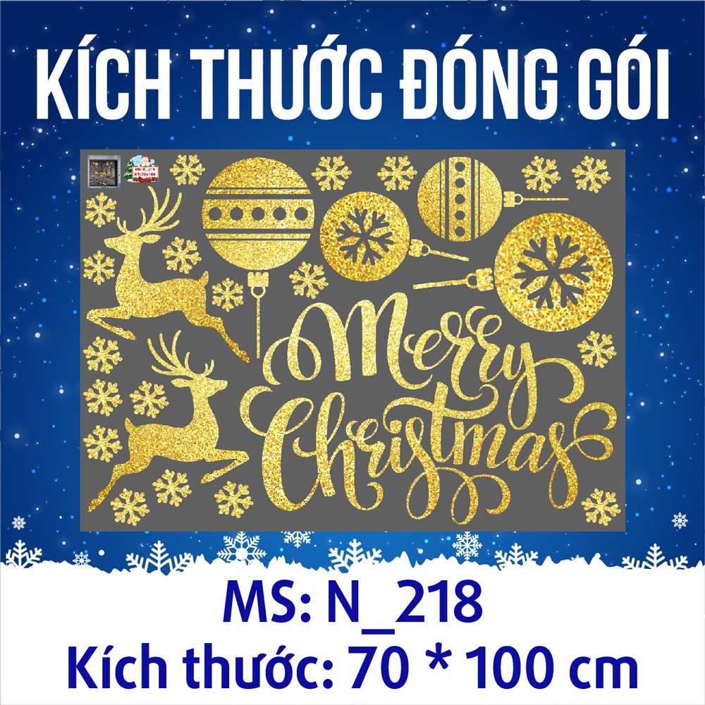 DECAL TRANG TRÍ NOEL MẪU MỚI 2022