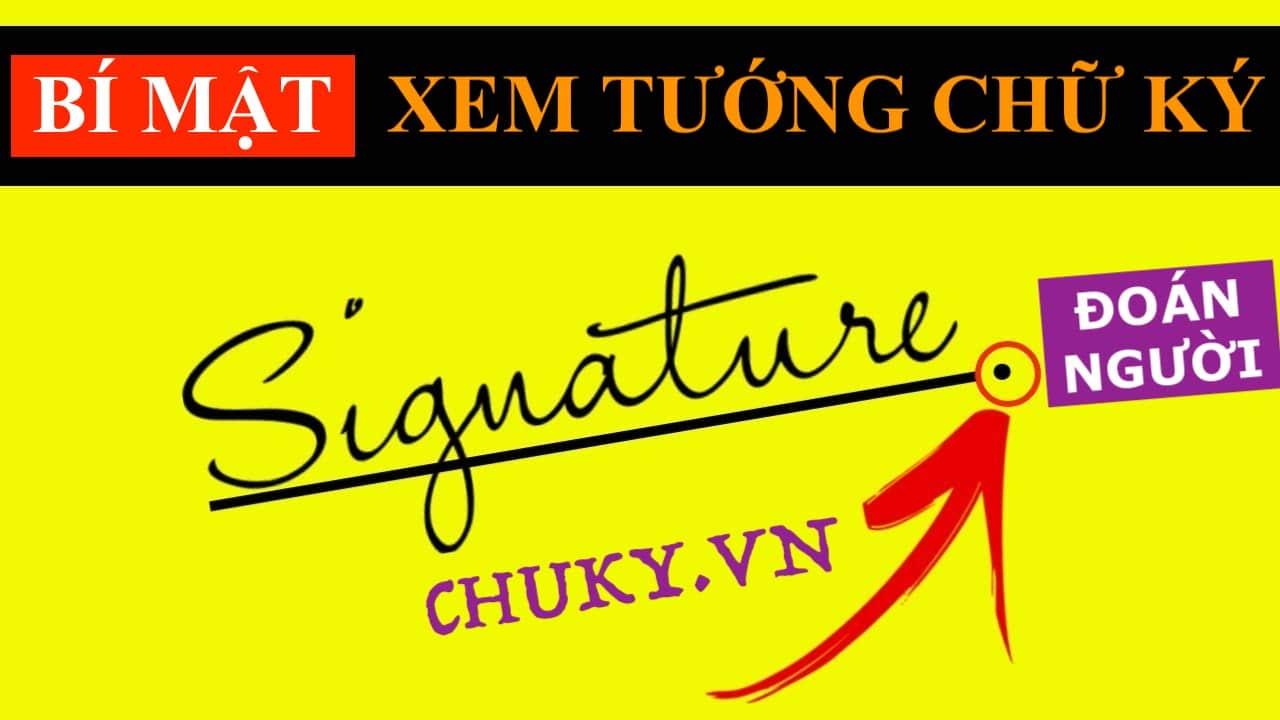 Xem Tướng Chữ Ký