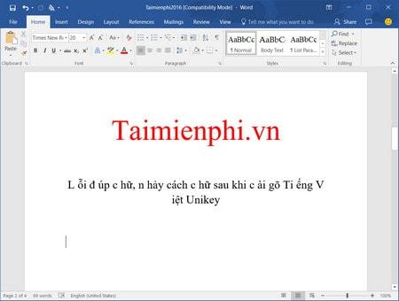 Cách sửa lỗi cách chữ trong Word 2016