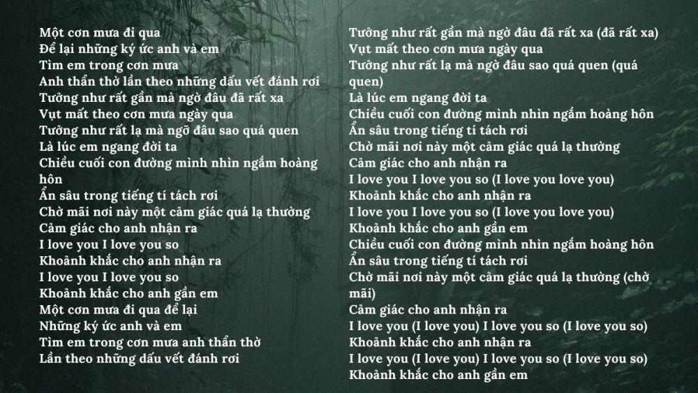 bài hát hay về mưa