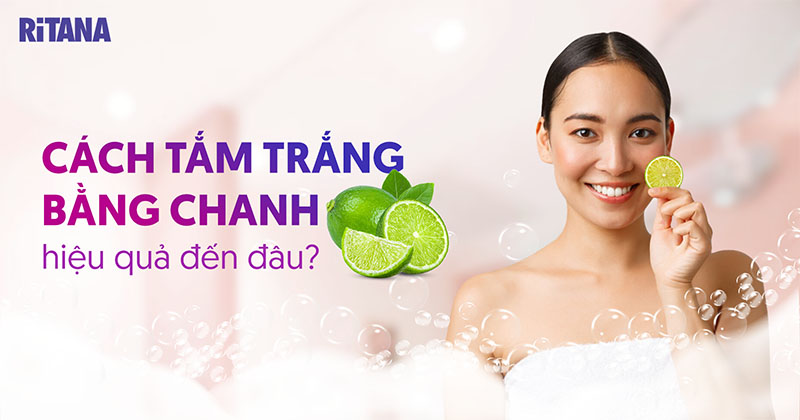 Cách tắm trắng bằng chanh