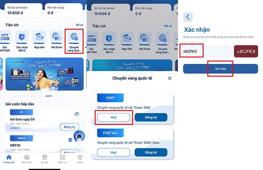 Hướng dẫn hủy chuyển vùng quốc tế mạng MobiFone mới nhất