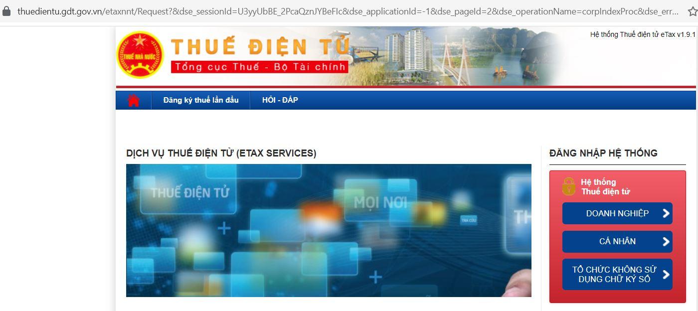 Thủ tục đóng mã số thuế cá nhân online trên trang Thuế điện tử