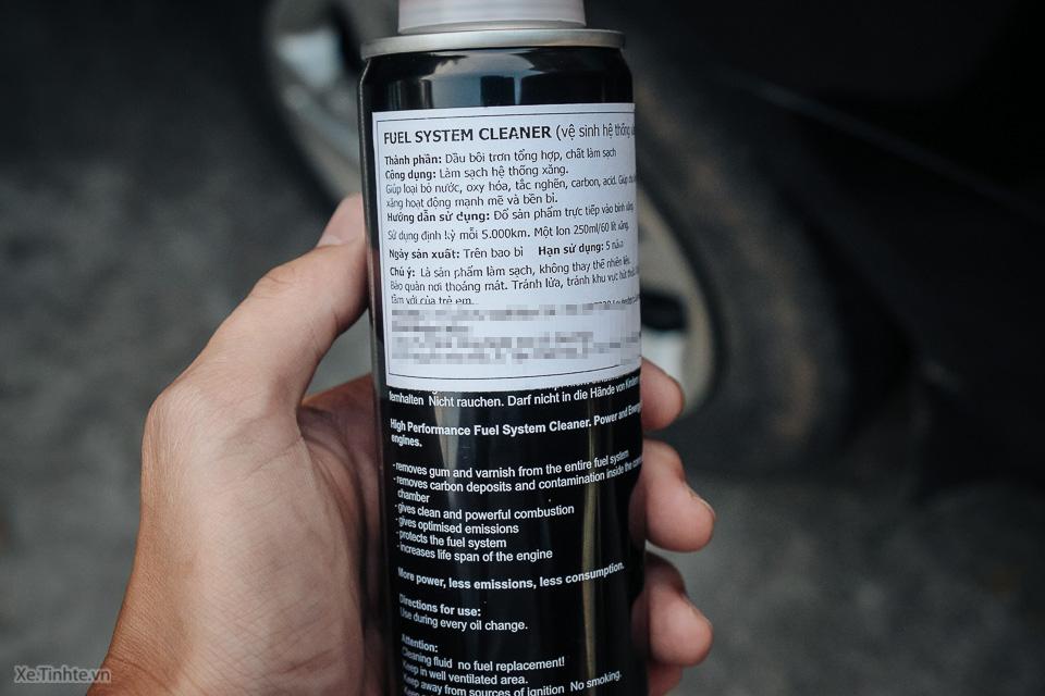 Tinhte.vn – Vệ sinh béc xăng, kim phun với Fuel System Cleaner, có thể khắc phục lỗi động cơ Mazda 3