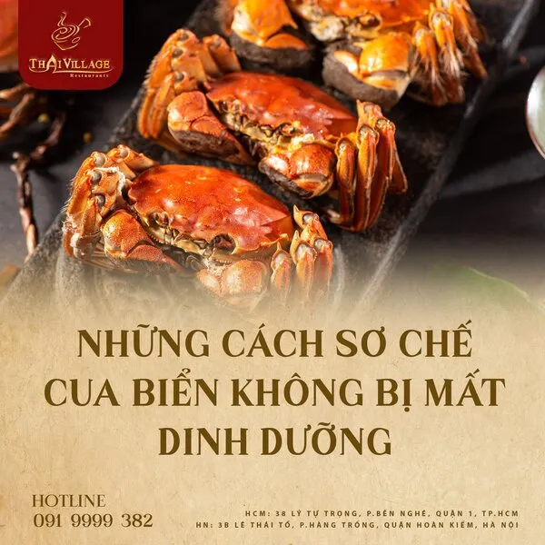 Những cách sơ chế cua biển không bị mất dinh dưỡng