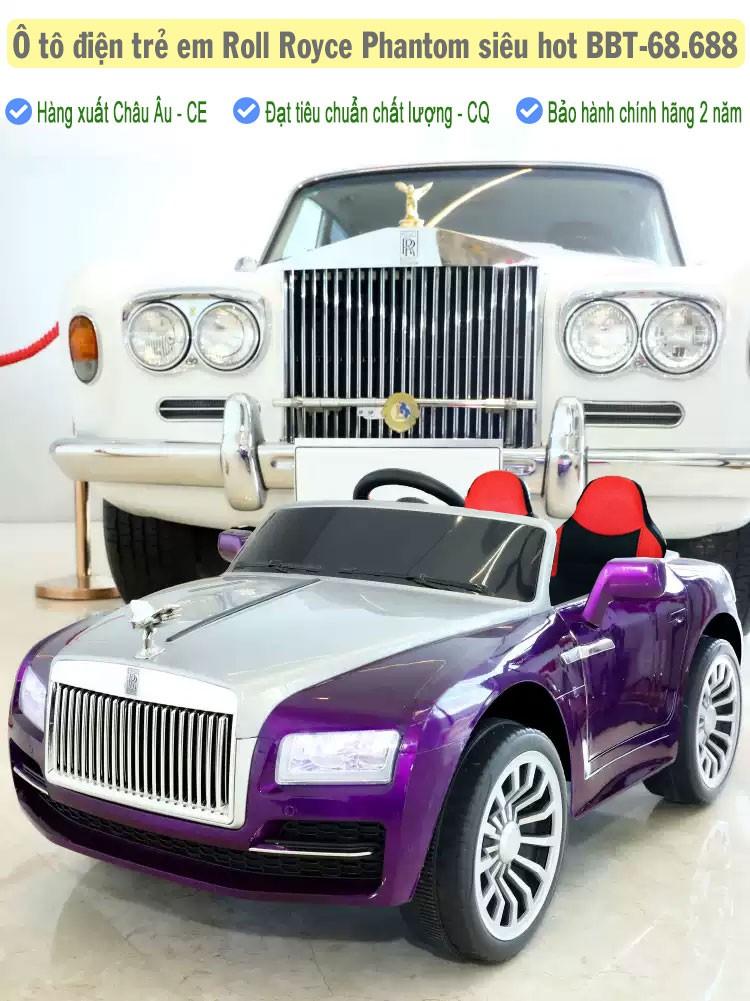 Ô tô điện trẻ em dáng Roll royce Phantom siêu hot BBT-68.688