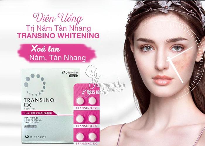 Thực phẩm chức năng Viên uống trị nám tàn nhang Transino EX Whitening 240 viên