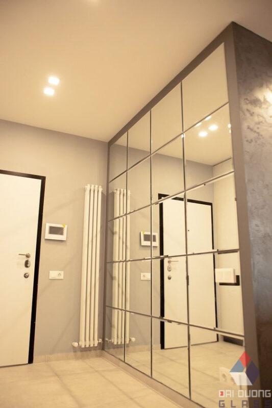 Gương Ghép Trang Trí Hình Vuông