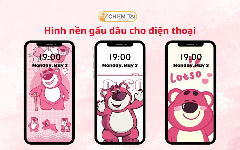 499+ Hình nền gấu dâu losto cute 3D 4K cho điện thoại máy tính
