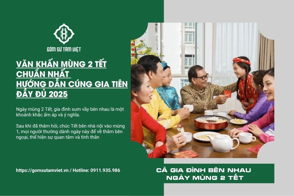 Văn Khấn Mùng 2 Tết Chuẩn Nhất Hướng Dẫn Cúng Gia Tiên Đầy Đủ 2025