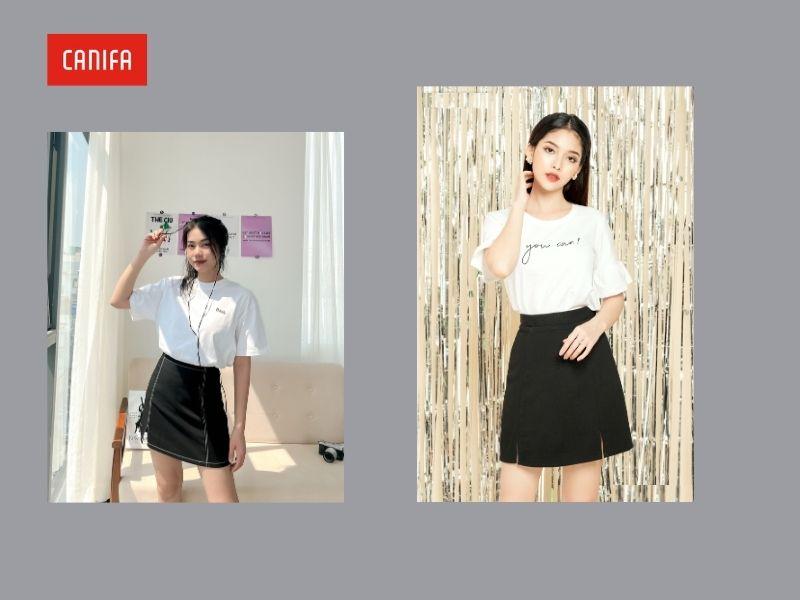 15 Cách Phối Đồ Với Chân Váy Đen Cực Sang, Xinh, Đơn Giản