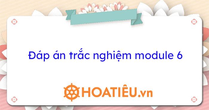 Đáp án trắc nghiệm Module 6 năm 2025 (Mới cập nhật)