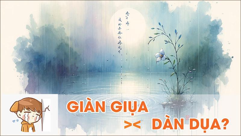 Giàn Giụa hay Dàn Dụa? Từ nào chính xác?