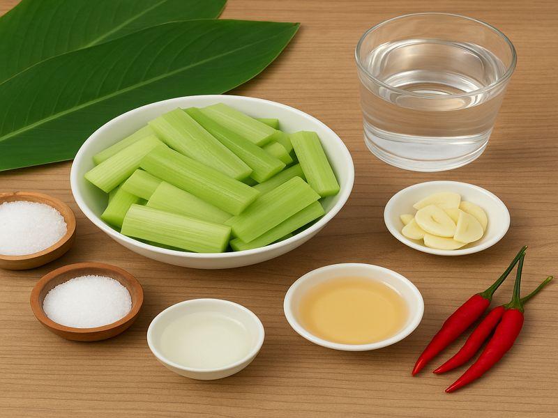 Công thức dọc mùng muối chua thành công ngay lần đầu tiên