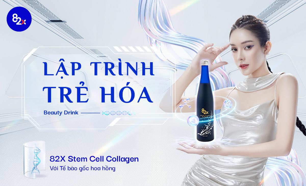 82x Sakura Collagen Rose Stem Cell - Nước Uống Đẹp Da Nhật Bản