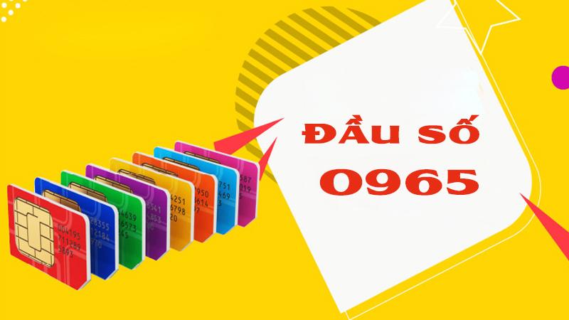 Đầu số 0965 là mạng gì? Ý nghĩa của đầu số 0965? Có phải số lộc phát?