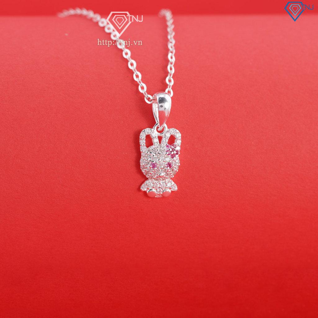 Dây chuyền bạc cho bé hình con thỏ dễ thương DTN0050