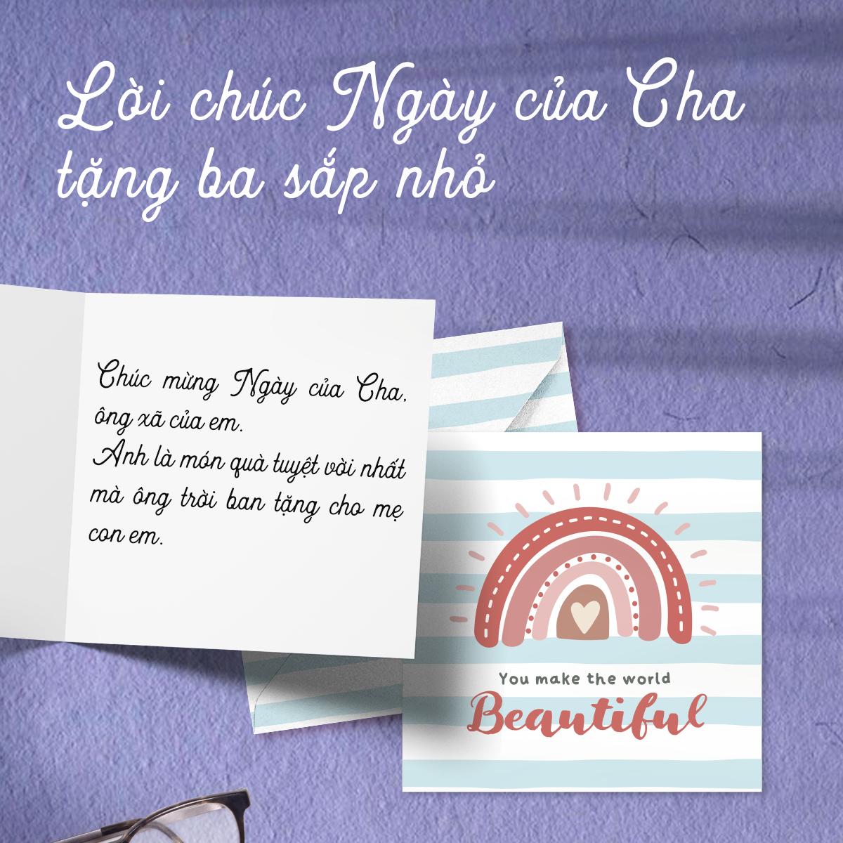 Ngày của Cha, chúc "ba sắp nhỏ" thế nào?