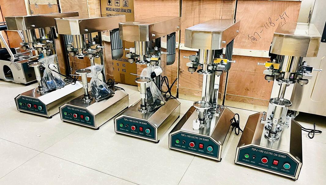 MÁY VIỀN MÍ LON, MÁY ĐÓNG NẮP NHÔM