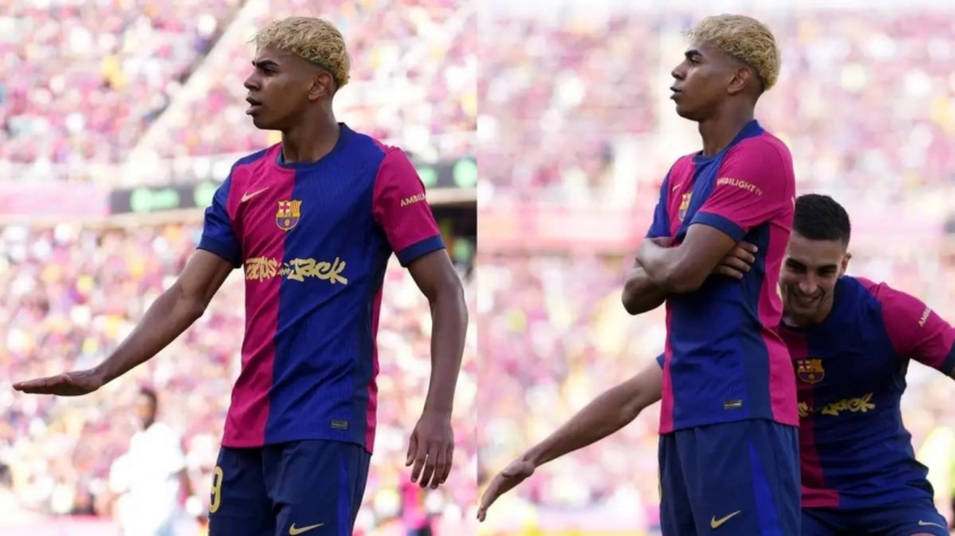 Lamine Yamal gây sốt khi ăn mừng chế giễu C.Ronaldo và Mbappe - Báo và Phát thanh, Truyền hình Lạng Sơn